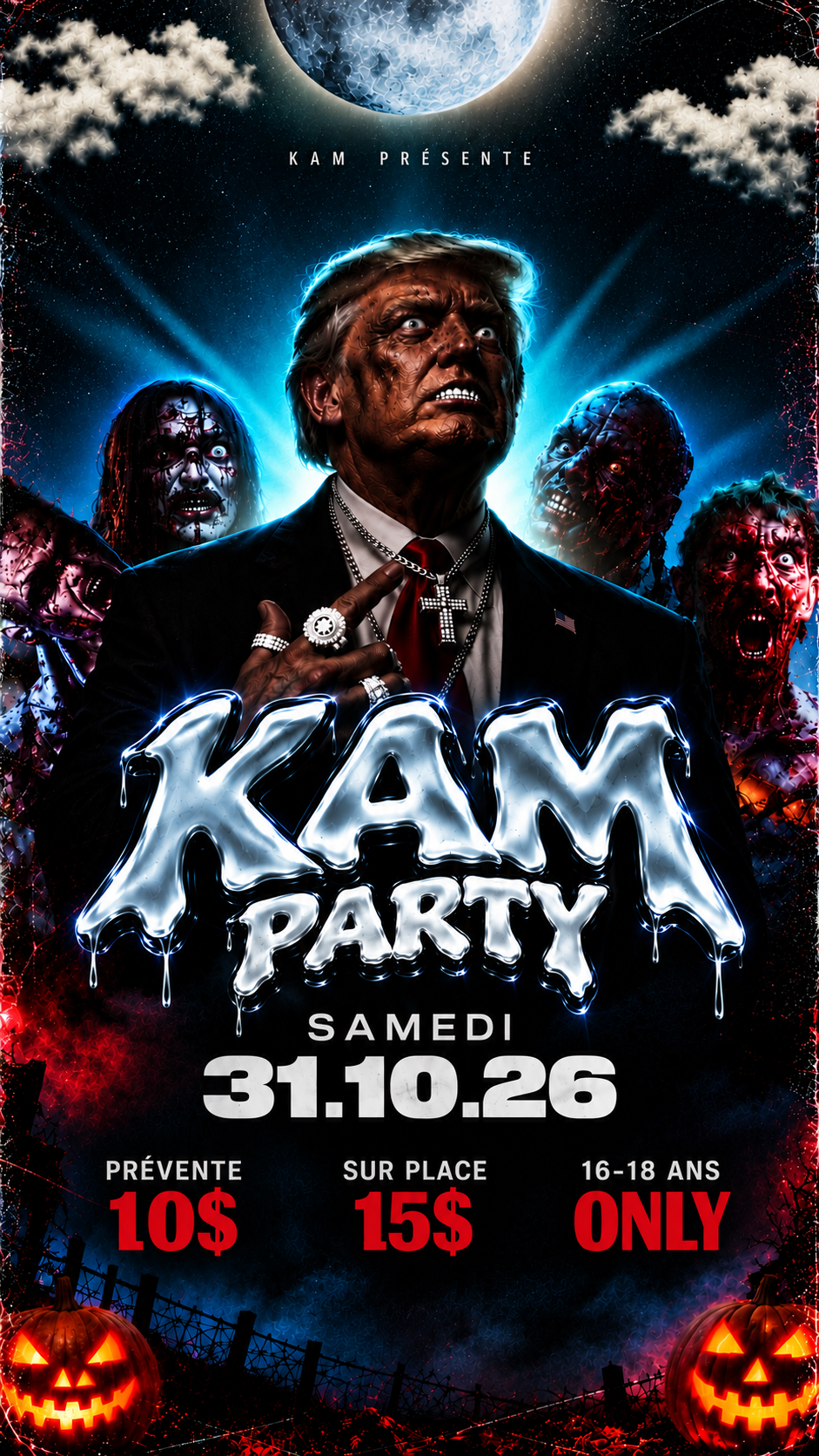 Affiche de party halloween 31
